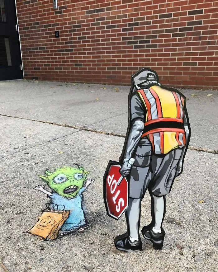 Artist Leaves Tiny Wooden Figures Around The City For People To Find