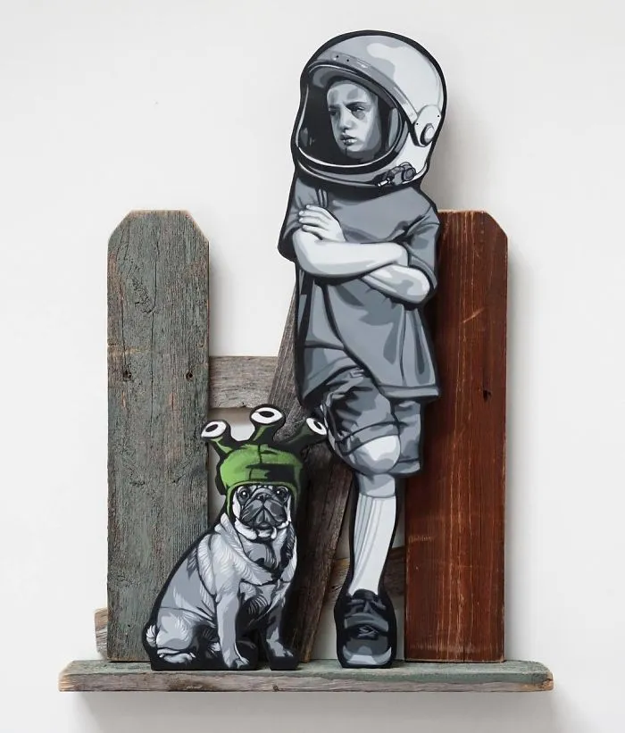 Artist Leaves Tiny Wooden Figures Around The City For People To Find