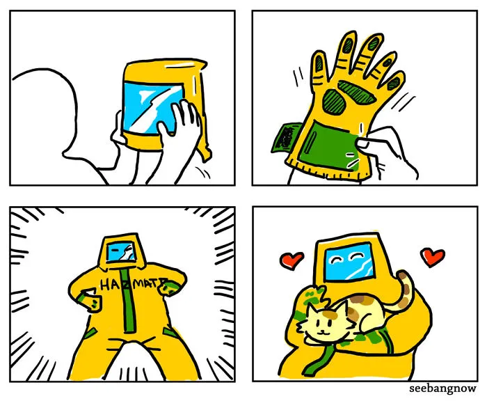 17 Hilarious Comics That Reveal The Reality Of Having A Cat
