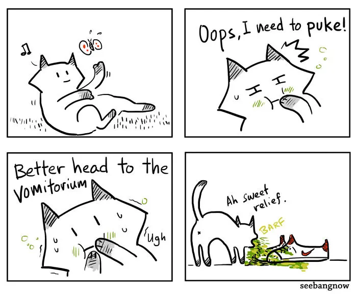 17 Hilarious Comics That Reveal The Reality Of Having A Cat