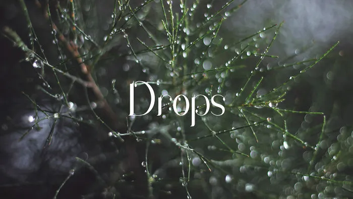 Rain Drops Inspired Me To Create This Font