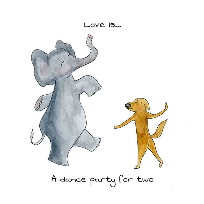 I Drew Animal Illustrations That Display The Little Ways We Show Love