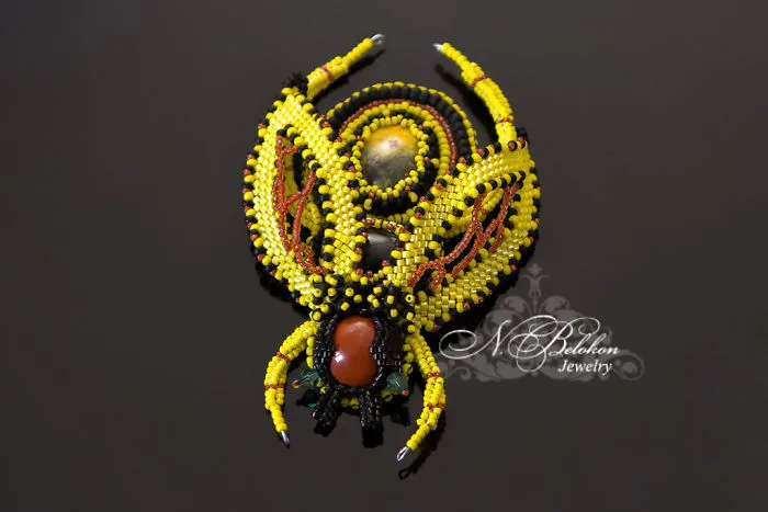 Russian Artist Creates Gorgeous Beaded Insects Completely By Hand