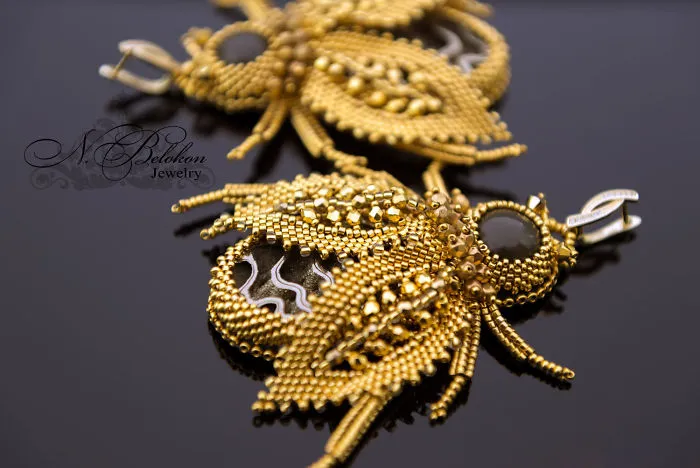 Russian Artist Creates Gorgeous Beaded Insects Completely By Hand