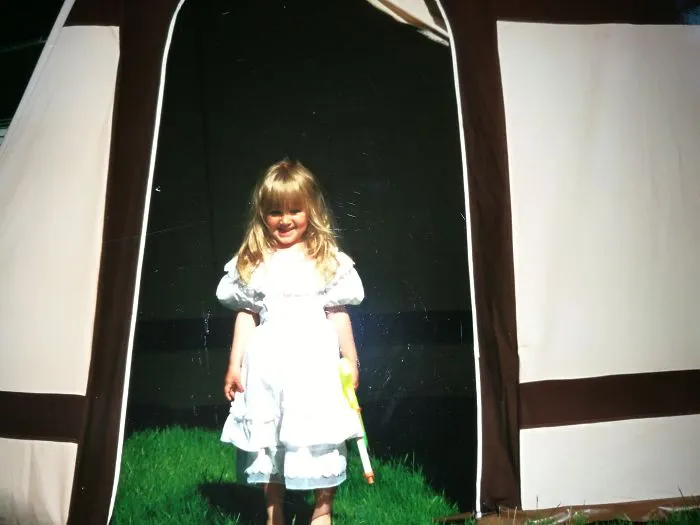 Summer Of 93 And 3 Year Old Me Guarding My Parents 80s Tent With A Water Gun. Do You Dare Enter?