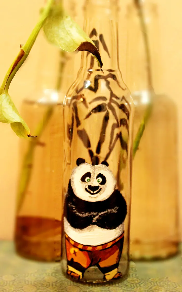 I Recycle Beer And Wine Bottles By Doing Illustrations On It.