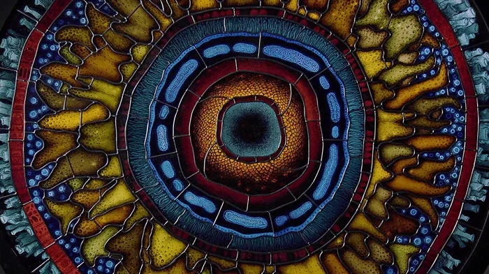 Artists Brings Stained Glass Window To Life By Combining It With Rear Projections