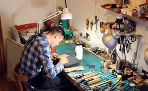 I'm Making Leather Wallet In My Studio.