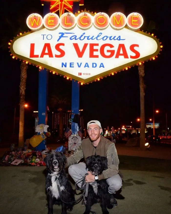 Este hombre encontró 2 cachorros abandonados en medio del desierto y se los llevó a un viaje épico