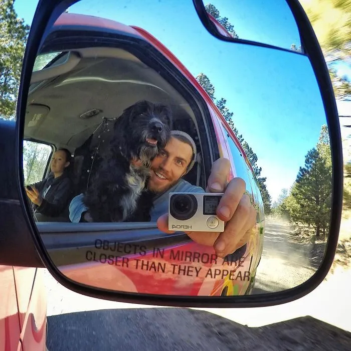 Este hombre encontró 2 cachorros abandonados en medio del desierto y se los llevó a un viaje épico