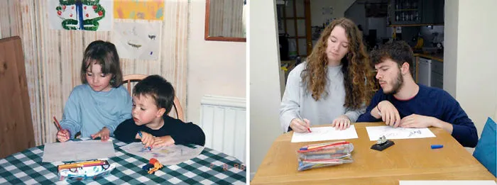 My Brother And I Recreated Our Childhood Photos For Our Parents' 30th Anniversary