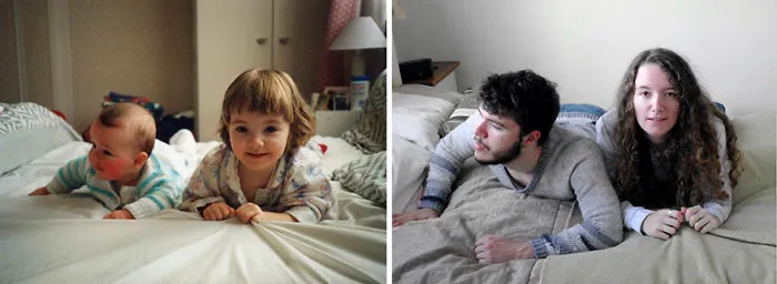 My Brother And I Recreated Our Childhood Photos For Our Parents' 30th Anniversary
