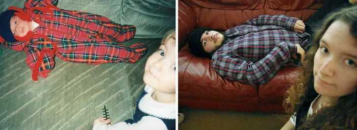 My Brother And I Recreated Our Childhood Photos For Our Parents' 30th Anniversary