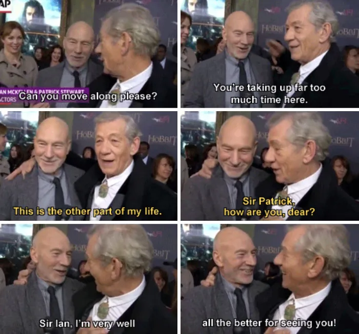 30 Of The Funniest Reasons Why Patrick Stewart And Ian McKellen Are BFFs