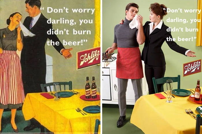 Photographer Reverses Gender Roles In Sexist Vintage Ads