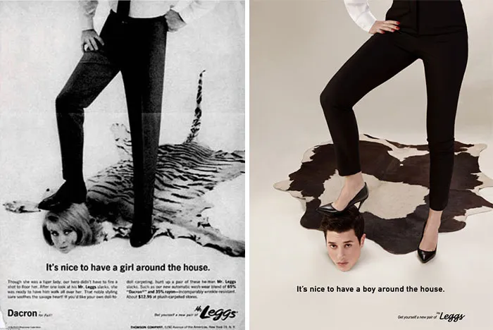 Photographer Reverses Gender Roles In Sexist Vintage Ads