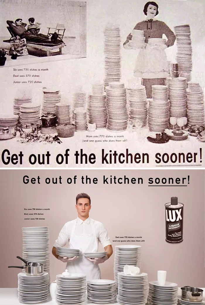 Photographer Reverses Gender Roles In Sexist Vintage Ads