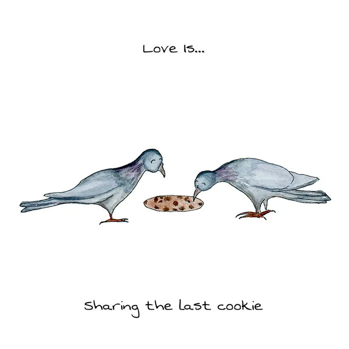 I Drew Animal Illustrations That Display The Little Ways We Show Love