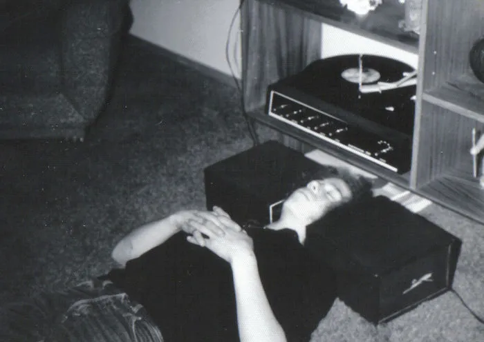 My Brother Listening To Pink Floyd On 70's Style Headphones