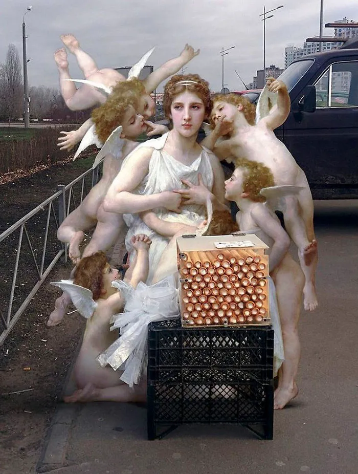 Artist Inserts People From Classical Paintings Into Today’s World, And The Result Is Surprisingly Good