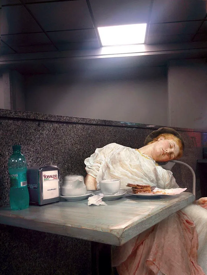 Artist Inserts People From Classical Paintings Into Today’s World, And The Result Is Surprisingly Good