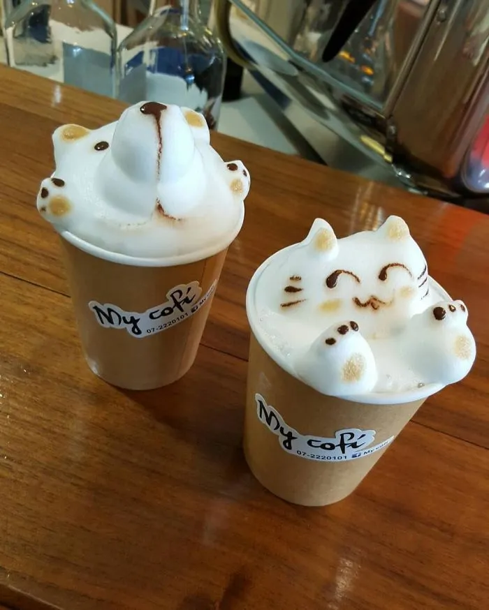 Coffee Artist Creates Impressive 3D Latte Art And It's Too Cute To Drink