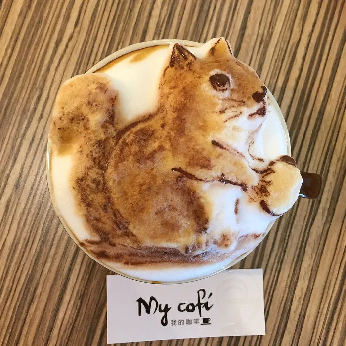 Coffee Artist Creates Impressive 3D Latte Art And It's Too Cute To Drink