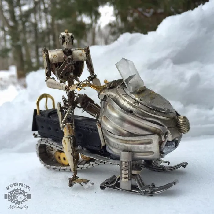 I Turn Old Watches Into Steampunk Sculptures