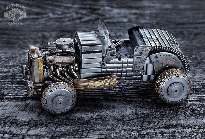 I Turn Old Watches Into Steampunk Sculptures