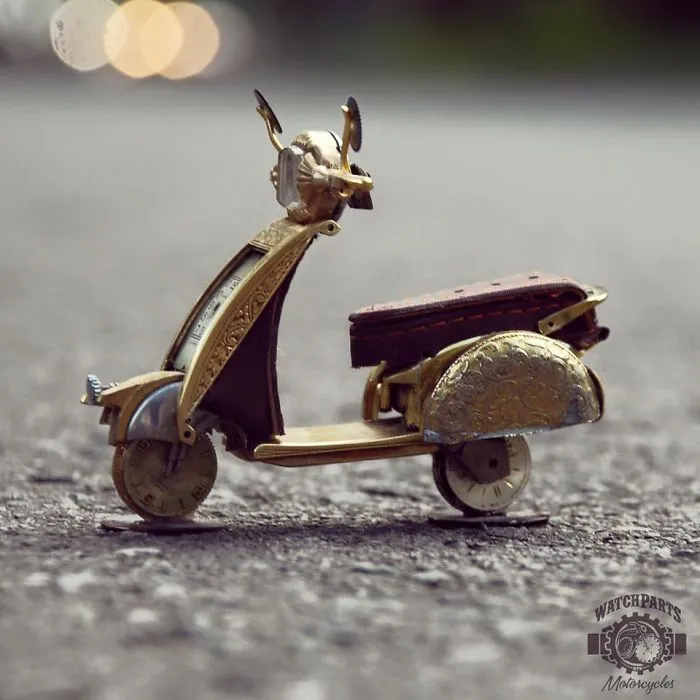 I Turn Old Watches Into Steampunk Sculptures