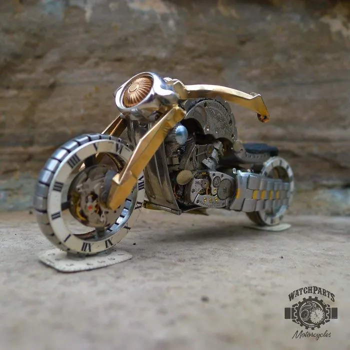 I Turn Old Watches Into Steampunk Sculptures