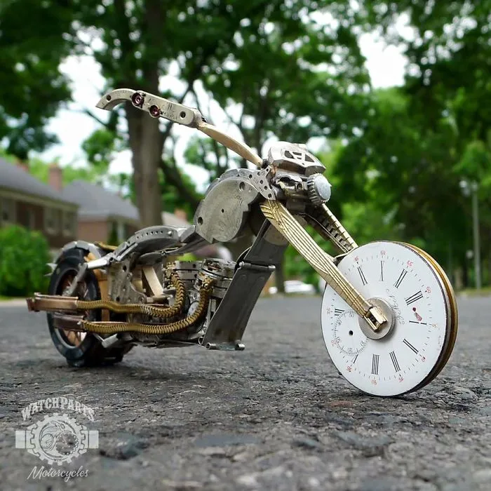I Turn Old Watches Into Steampunk Sculptures