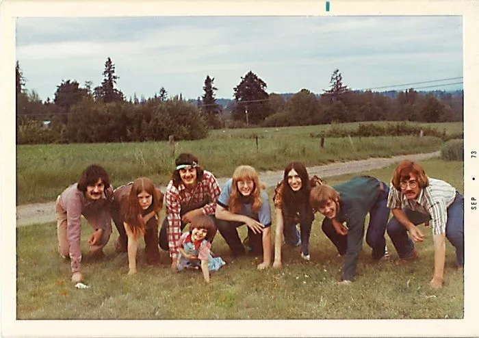 My Siblings And I (& Nephew) Playing Flag Football In Front Yard. Circa 1973.