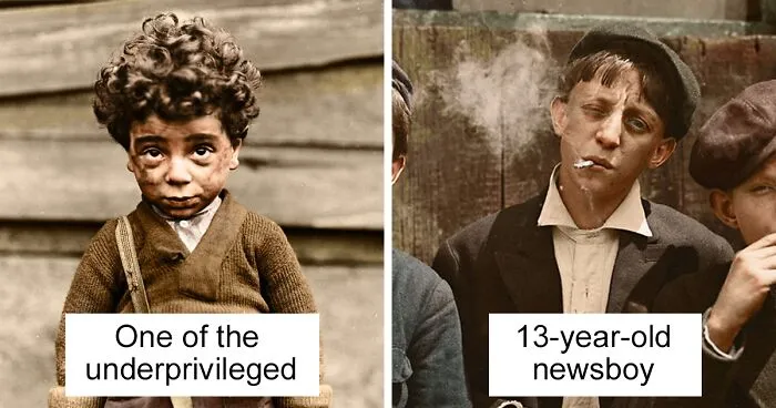 I’ve Colourised These 100+ Year Old Photos Of American Child Labour, And Here's The Result