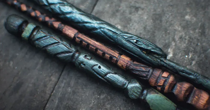 I Made My Own Harry Potter Wands, Because Apparently Wood Carving Is Fun!