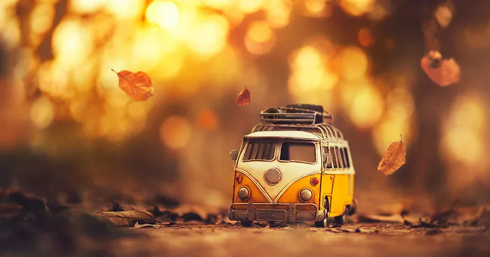 I Create Whimsical Images Using Miniature Model Cars