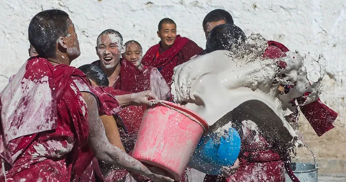 I Saw The Tibetan Monks Going Wild