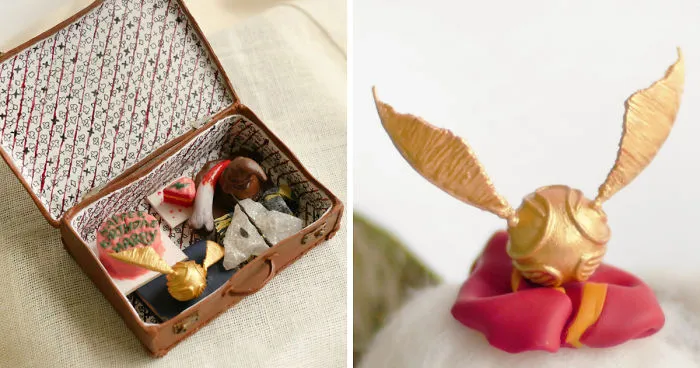 I Spent Months To Make Miniature Of Harry Potter Related Items