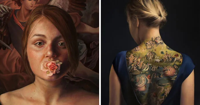 Realistic Portraits Which Include Paintings From The Past Centuries