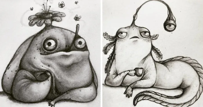 Student Draws Friendly Monsters And They Are Amazing
