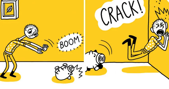 A Comics About The Sad Life Of The World's Weakest Man