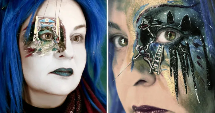 When Makeup Becomes A True Art Form, The Eyes Are Turned Into Performance Spaces