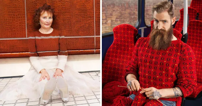 These Sweaters Camouflage People Into Their Surroundings, And It's Every Introvert's Dream Come True