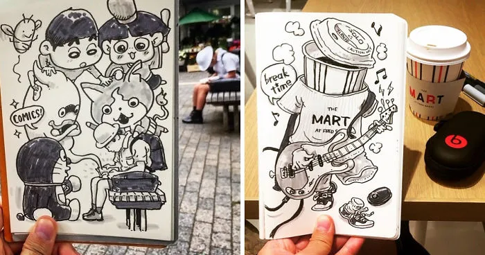 Japanese Illustrator Draws Scenes From Everyday Life And The Result Is Beautiful
