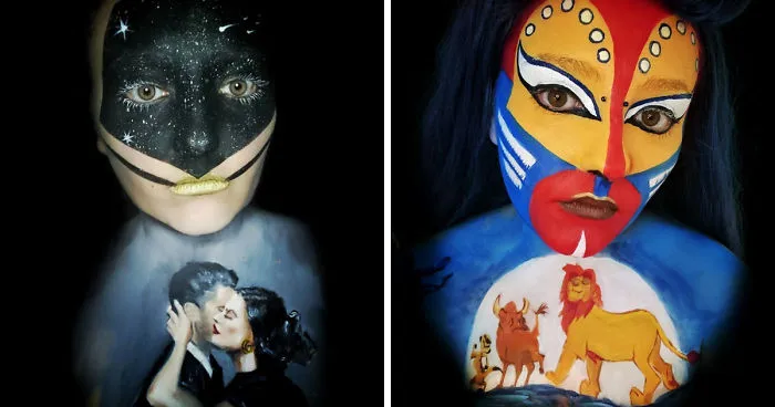 I Create Impressive Makeup Looks Inspired By Art And Films