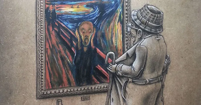 French Artist Re-Imagines Iconic Paintings Adding A Dark Twist
