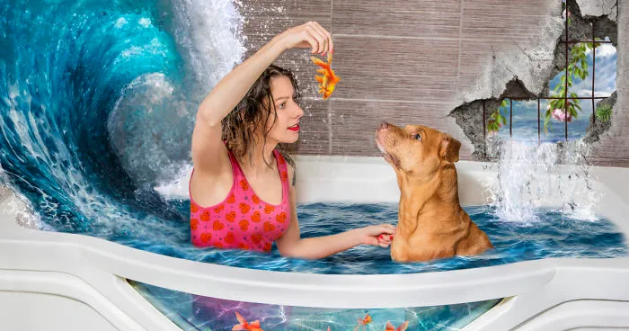 This Photographer Took Dogs From A Shelter And Created Another World For Them