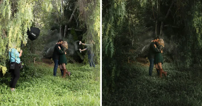 See This Before & After Jurassic Park Style Engagement From Meh To Magic