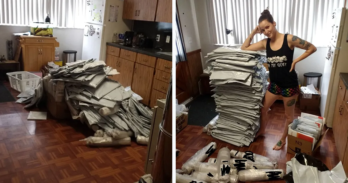 Esta mujer creyó haber engañado a Amazon al encargar un montón de muestras de alfombras gratis, pero lo lamentó enseguida