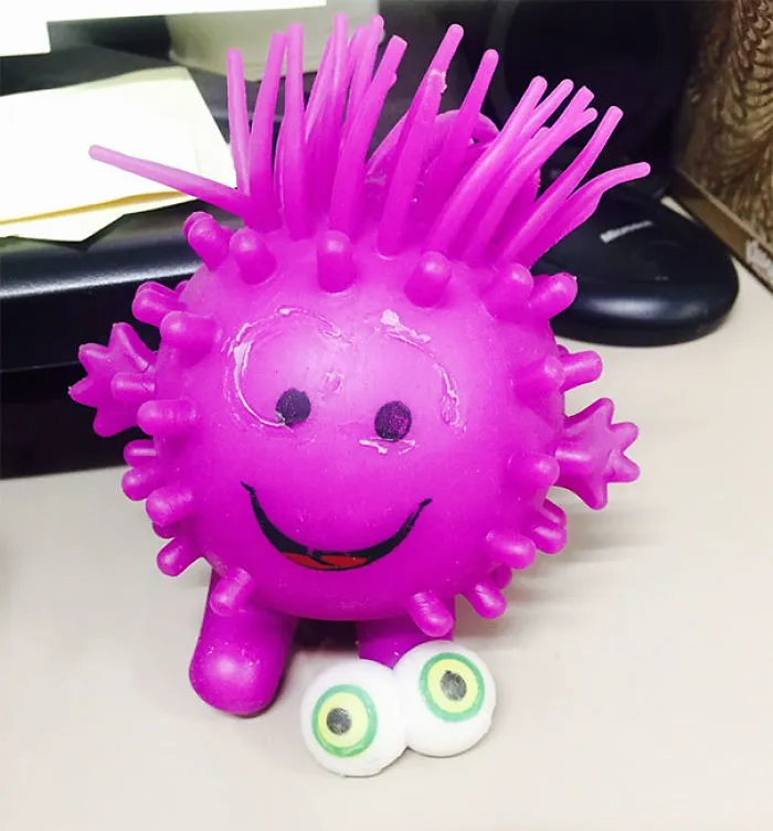This Squishy Toy's Eyes Fell Off But He Came With Back Ups